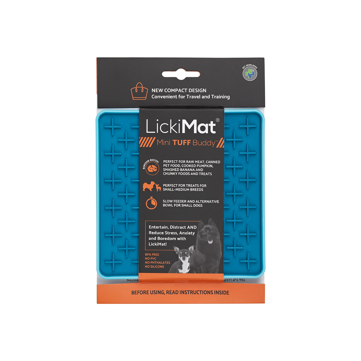 LickiMat Mini Buddy Tuff Leckmatte für kleine Hunde Türkis