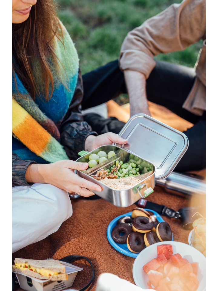 APS Lunchbox 0,8 Liter in Edelstahl 18,5 x 13,5 cm, H: 6,5 cm  günstig kaufen onesize