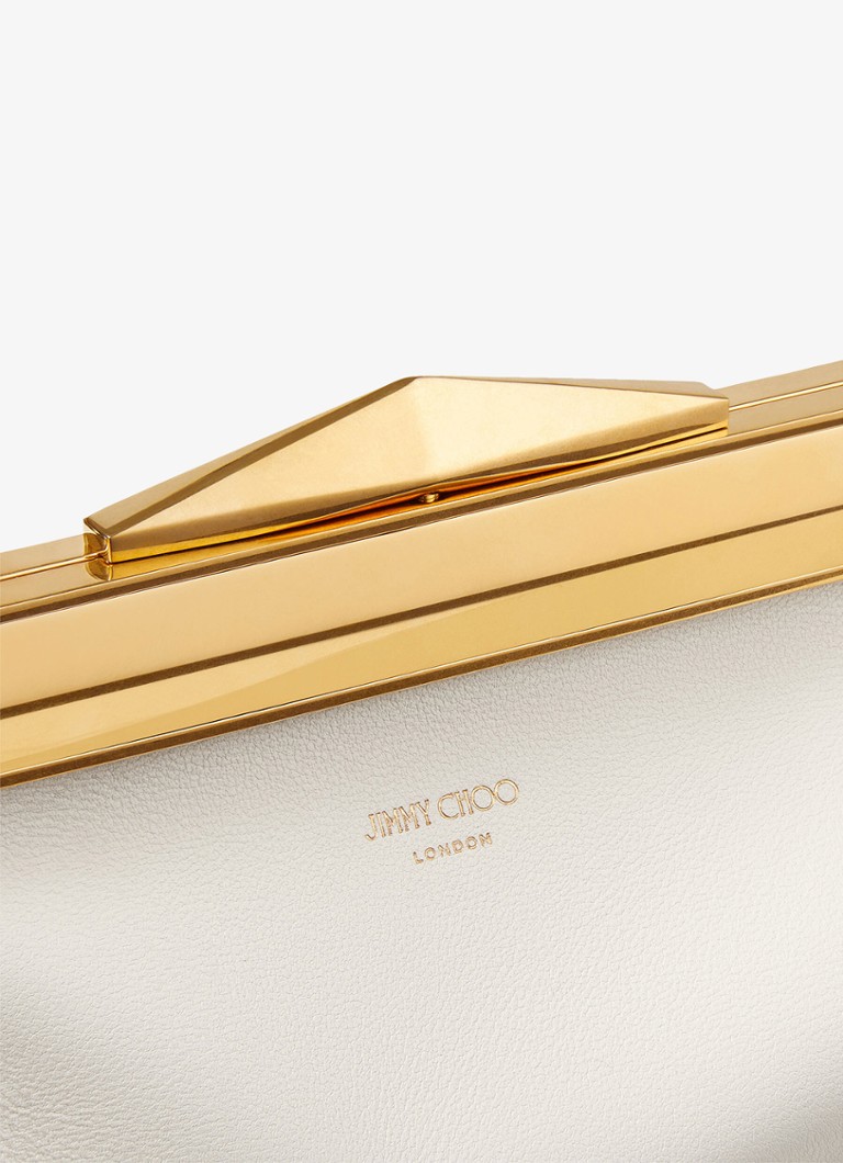 Torebka ze skóry cielęcej Jimmy Choo Diamond Frame/S
