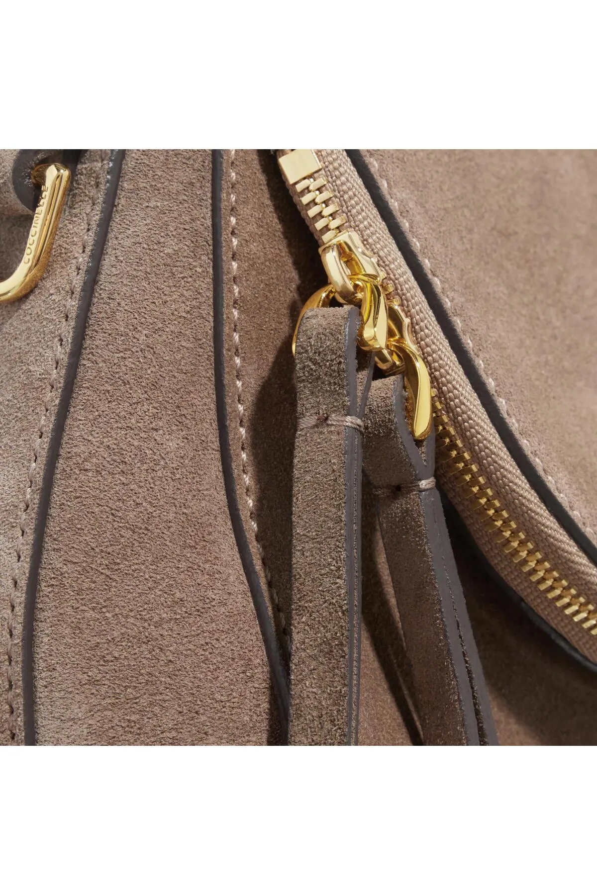 Coccinelle  Sohle Wildleder Warm Taupe
