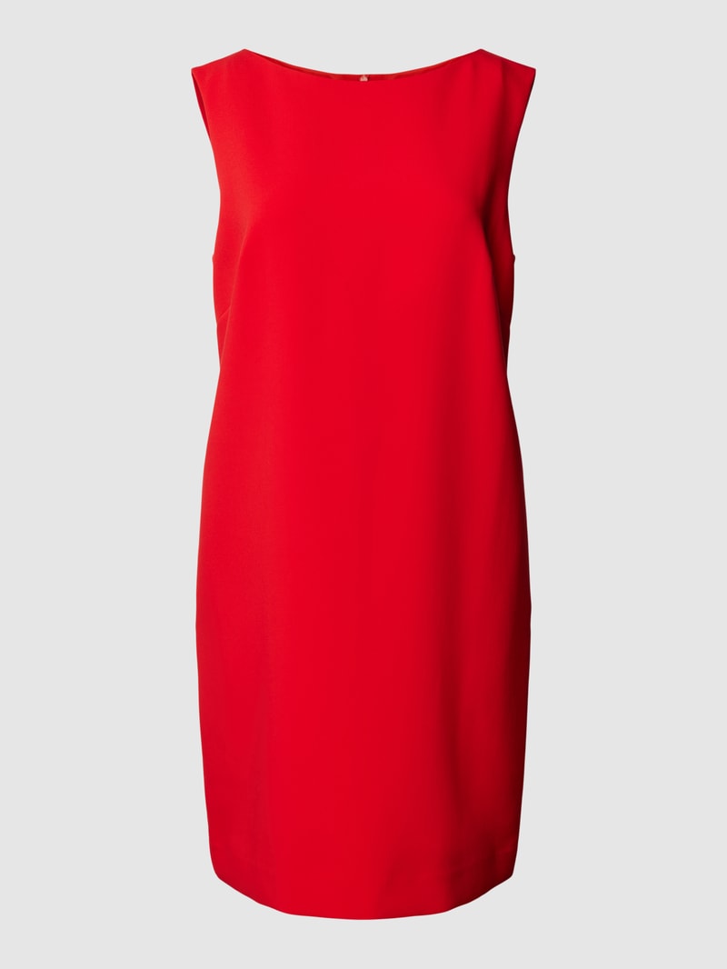 Minikleid mit U-Boot-Ausschnitt in rot