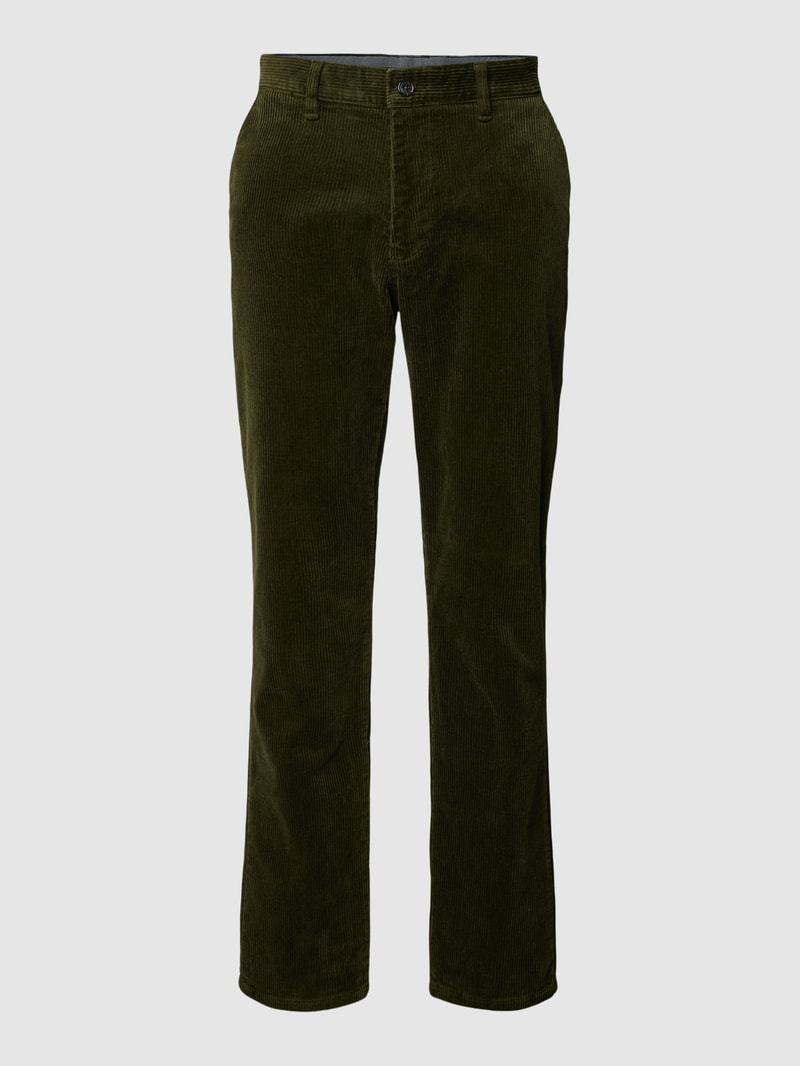 Cordhose mit Stretch-Anteil in khaki