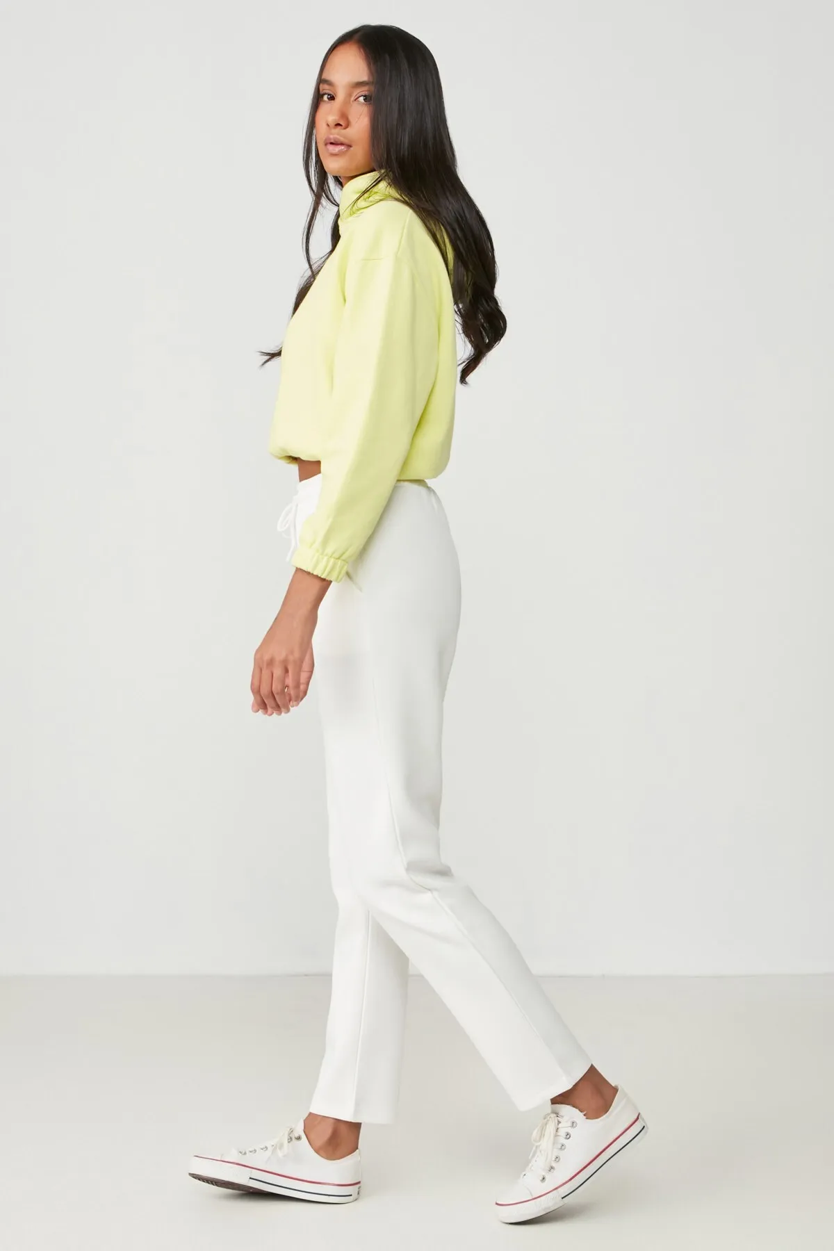 C&City  Jogginghose mit geradem Bein 801 Ecru