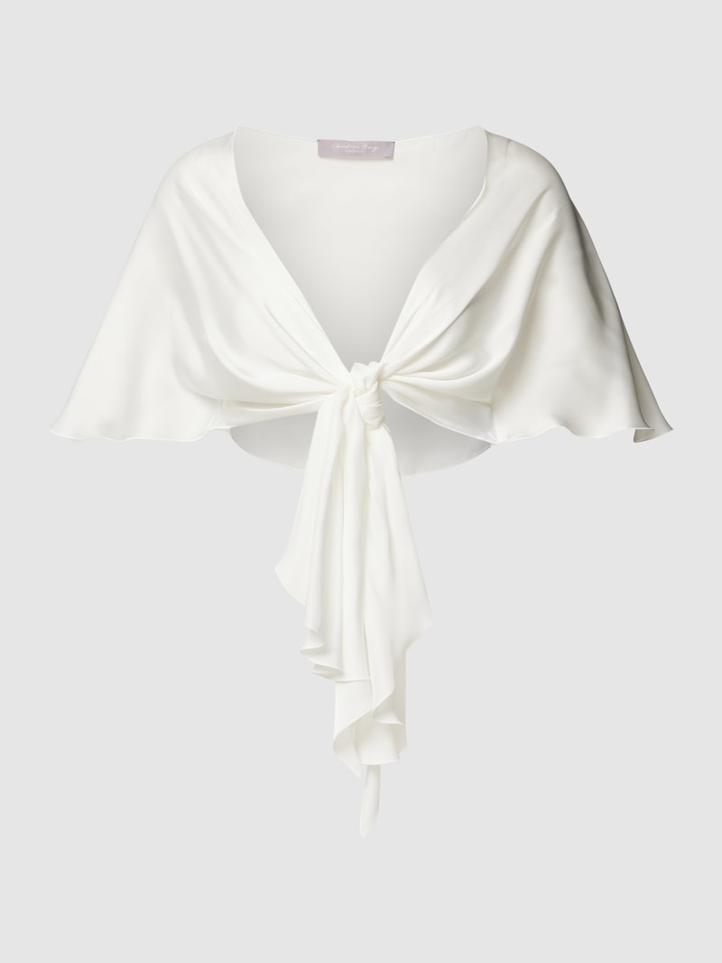 Bolero mit Schnürung in ecru