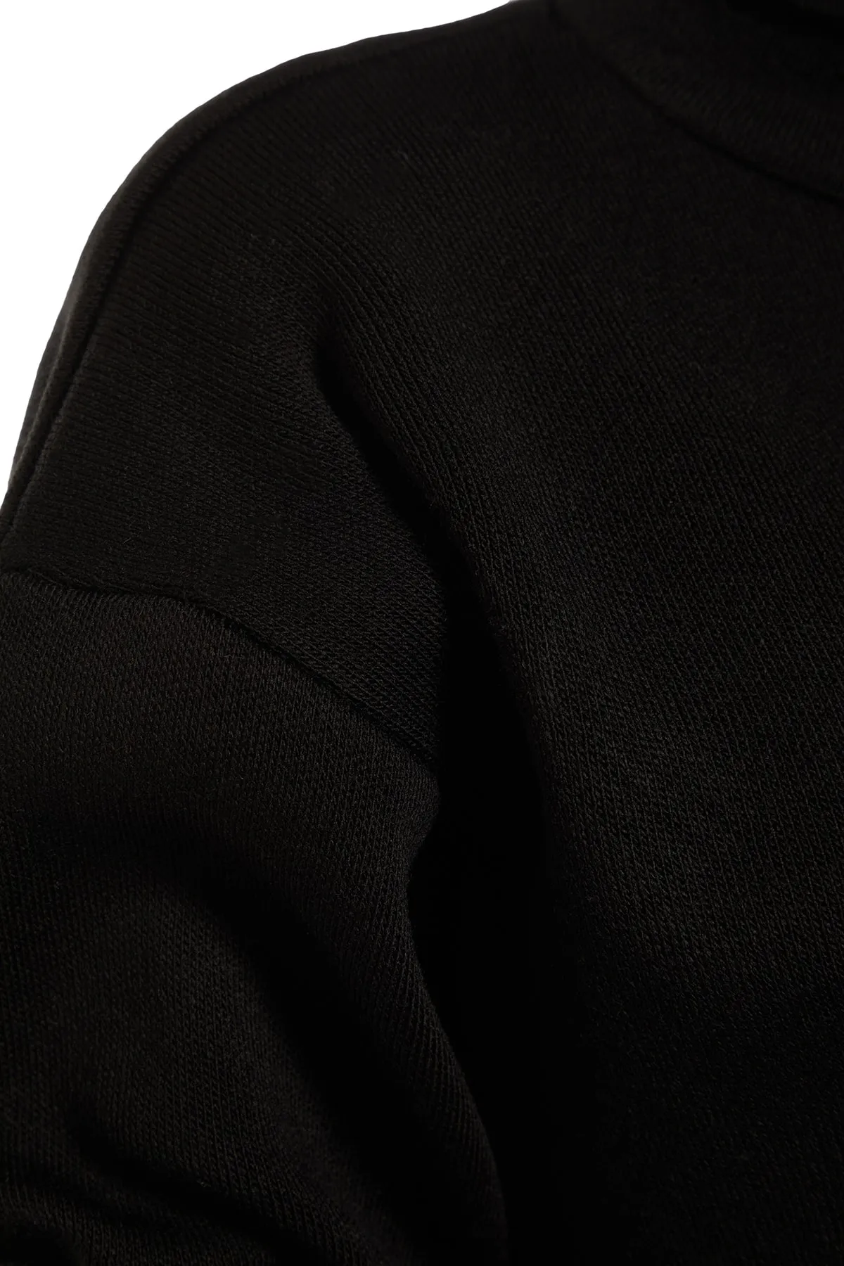 Trendyol Collection  Schwarzes Rollkragen-Set aus kurzem Strickoberteil und -unterteil TWOAW23AU00067