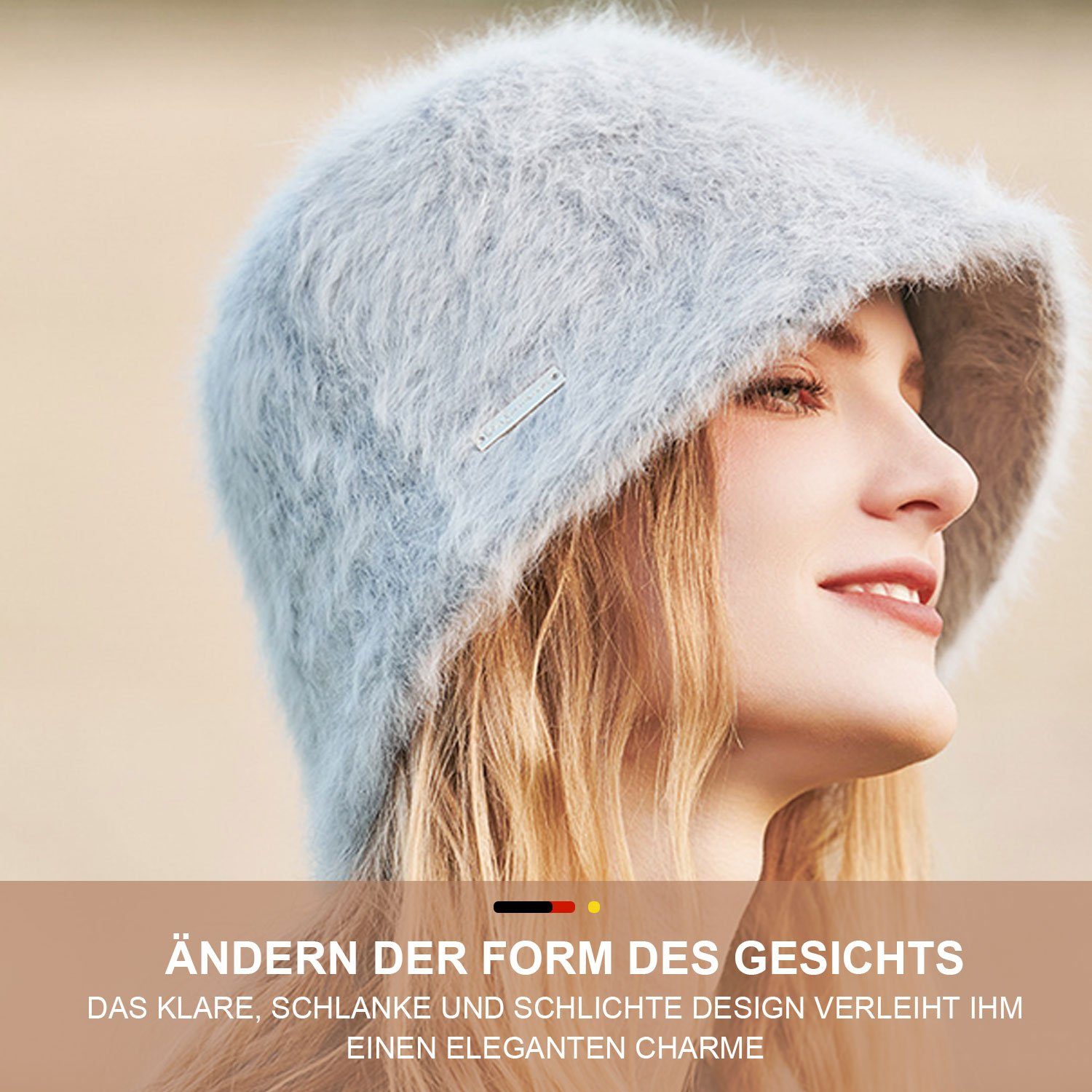 MAGICSHE Fischerhut Herbst/Winter Warme Damenmütze
