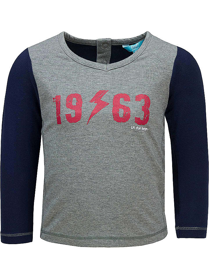 Lief Longsleeve in Grau/ Dunkelblau günstig kaufen 86