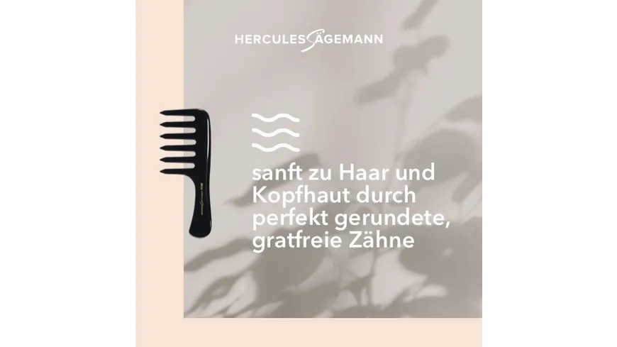 HERCULES Sägemann kleiner Griffstylerkamm Naturkautschuk