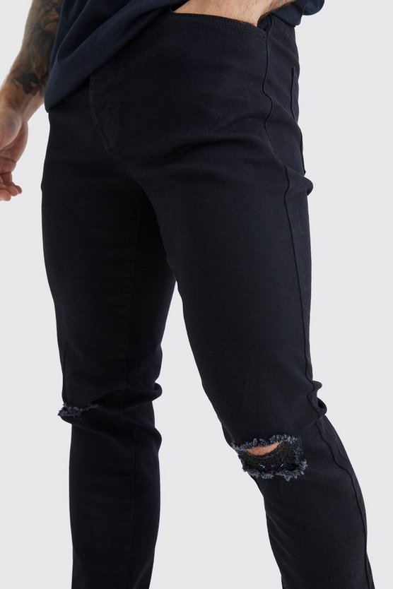 Skinny Jeans mit Riss am Knie