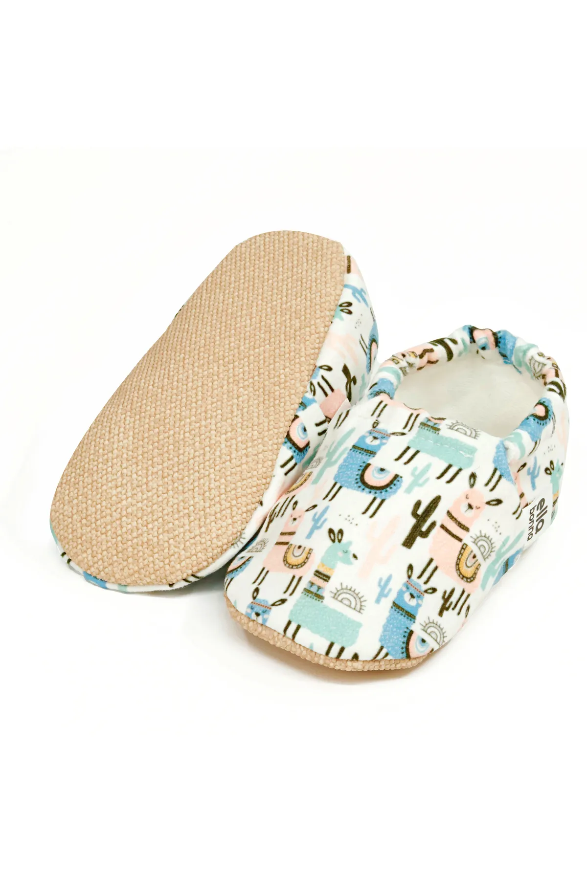 Ella Bonna  Lama-Babyschuhe mit rutschfester Sohle, Heimstiefel, Hausschuhe, Kinderzimmerschuhe, Hausschuhe