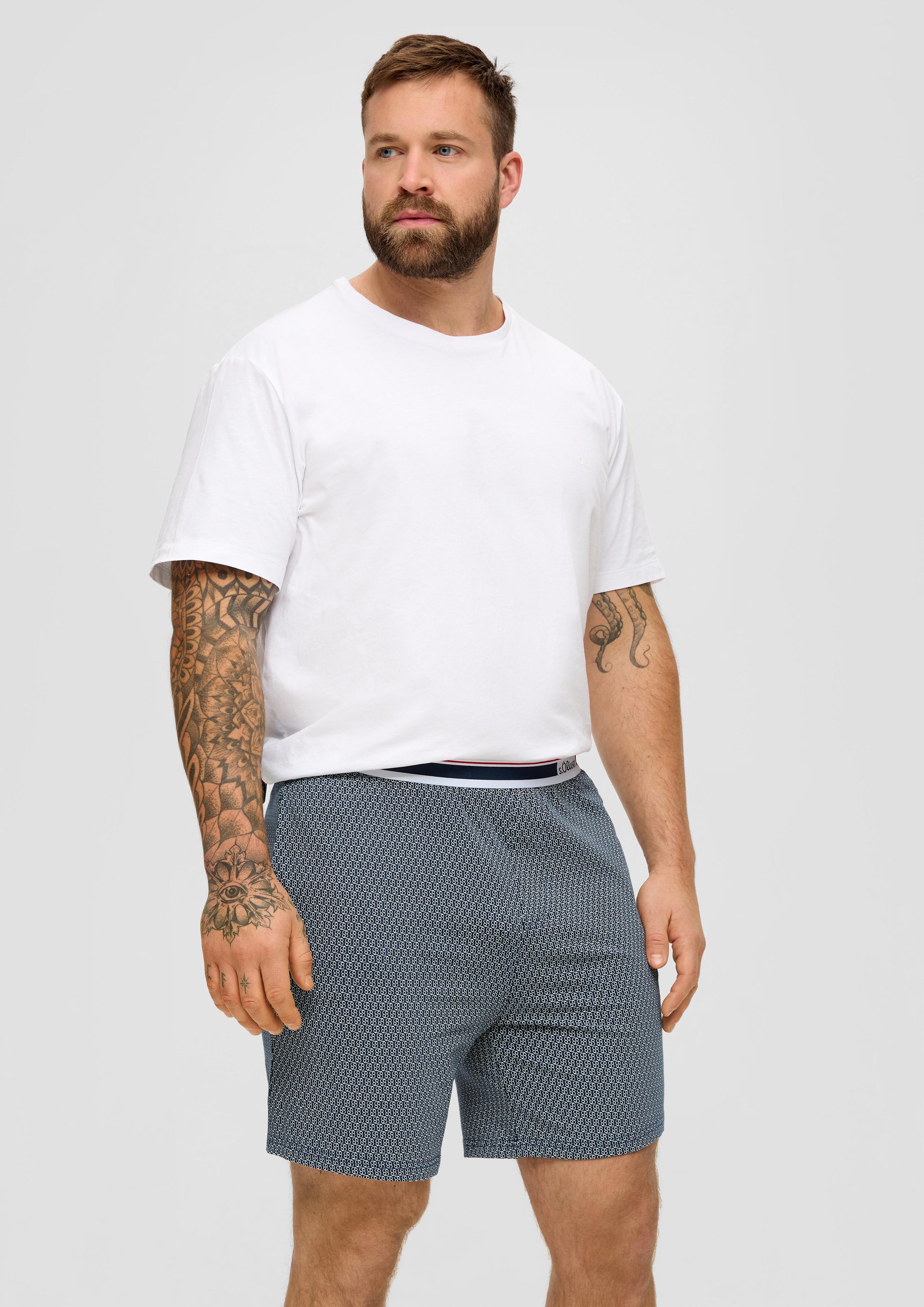 Pyjamahose mit Allover-Print  6008420-57A3