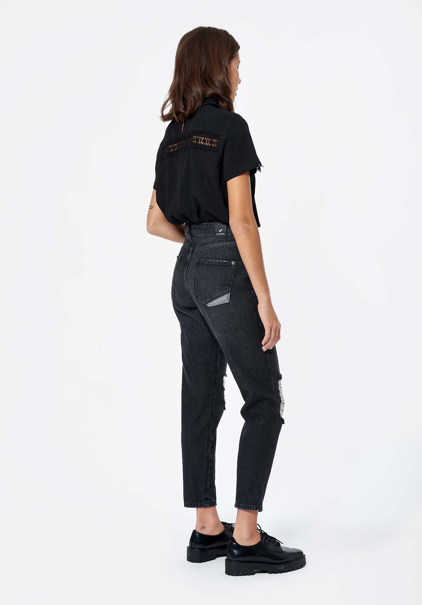 VENUM  Jean fantaisie mom Femme
