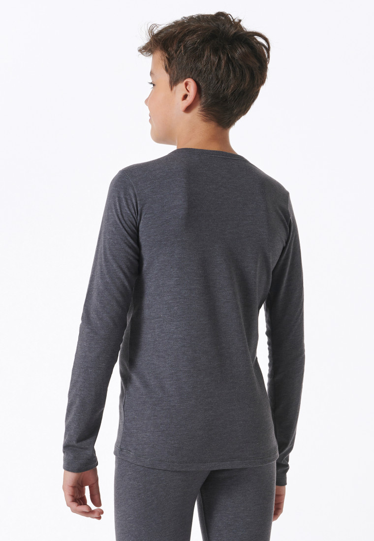 Shirt langarm unisex blau - Active