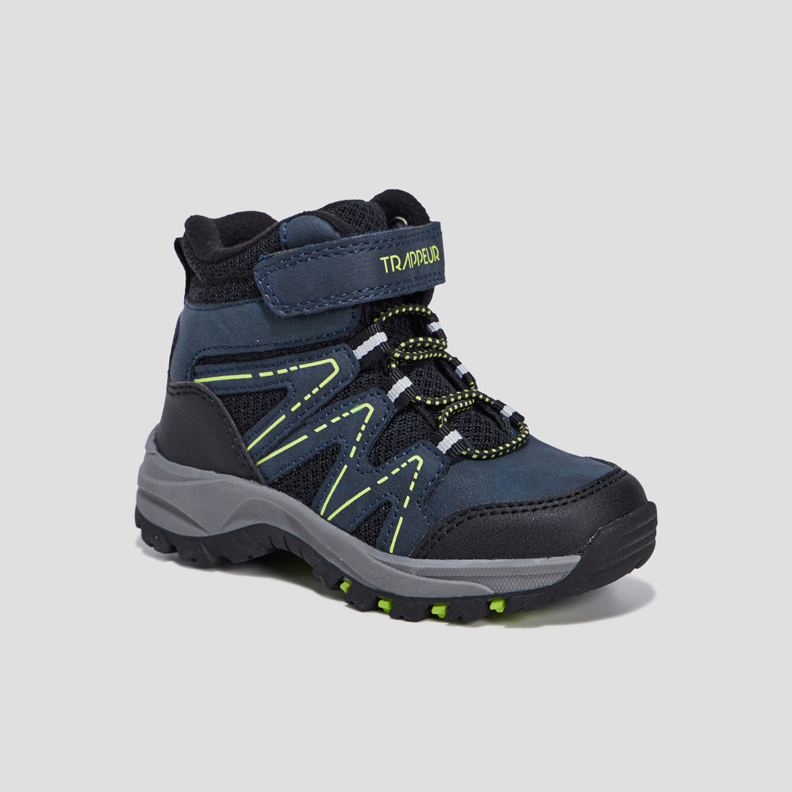Bottines à scratchs Trappeur bleu marine garçon | La Halle