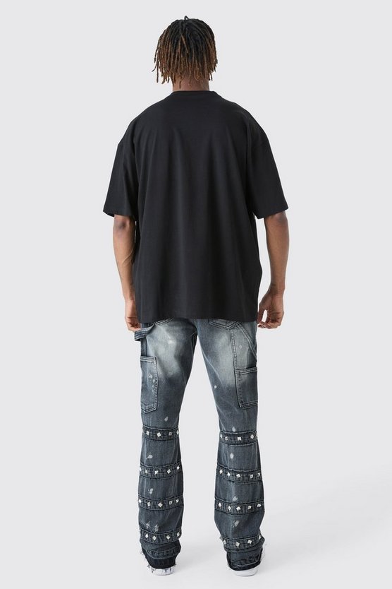 Tall Oversize T-Shirt mit Official Print