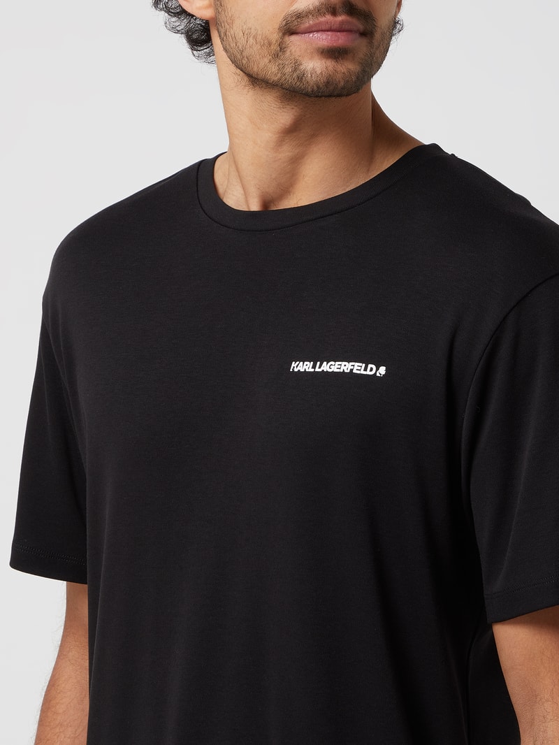 Sweatshirt mit Stretch-Anteil in schwarz