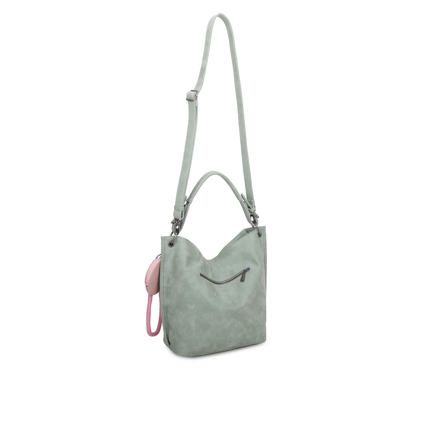 Schultertasche Fritzi01N mit abnehmbarer Schlüsselschlange und Taschenanhänger