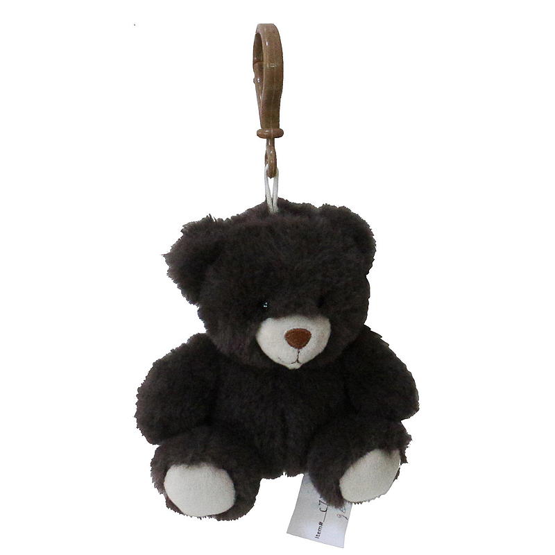 FunToys Bamse mini m/klips svart