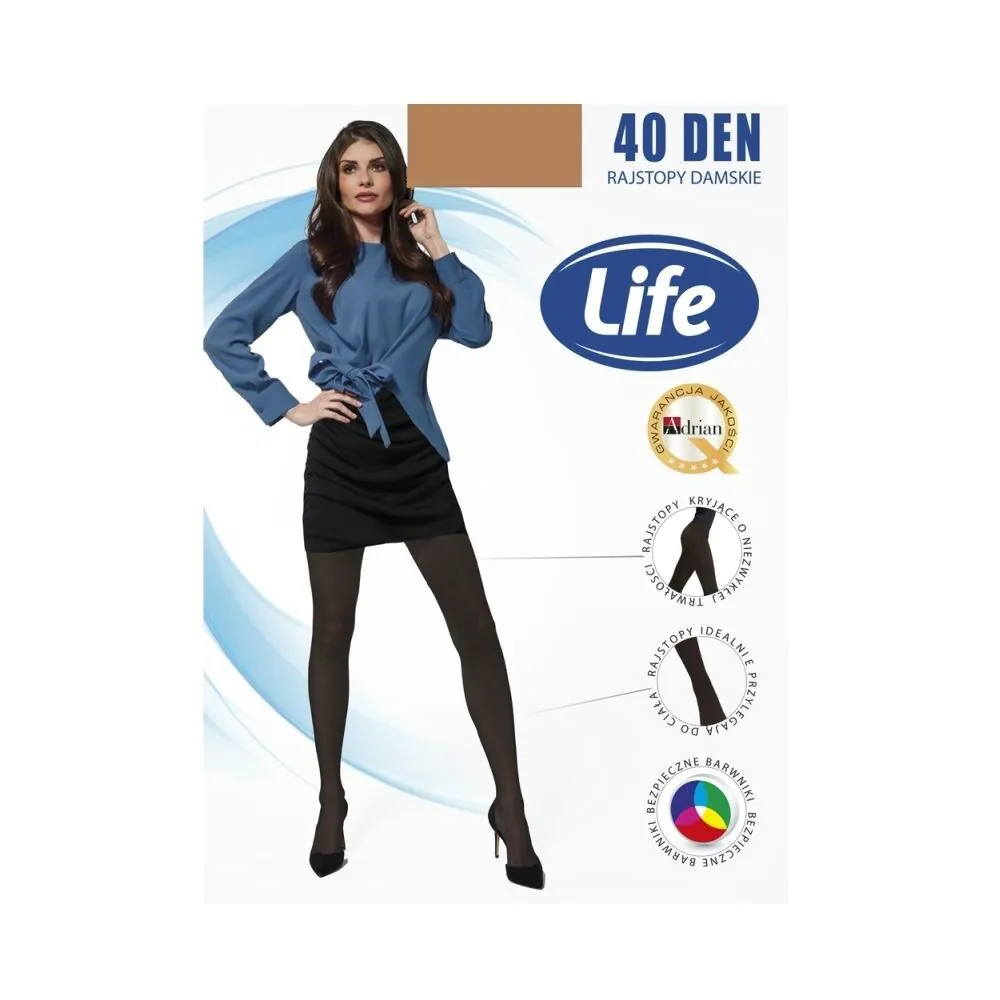 Микрофибер хулахопке Life 40 Den Opal величина 3