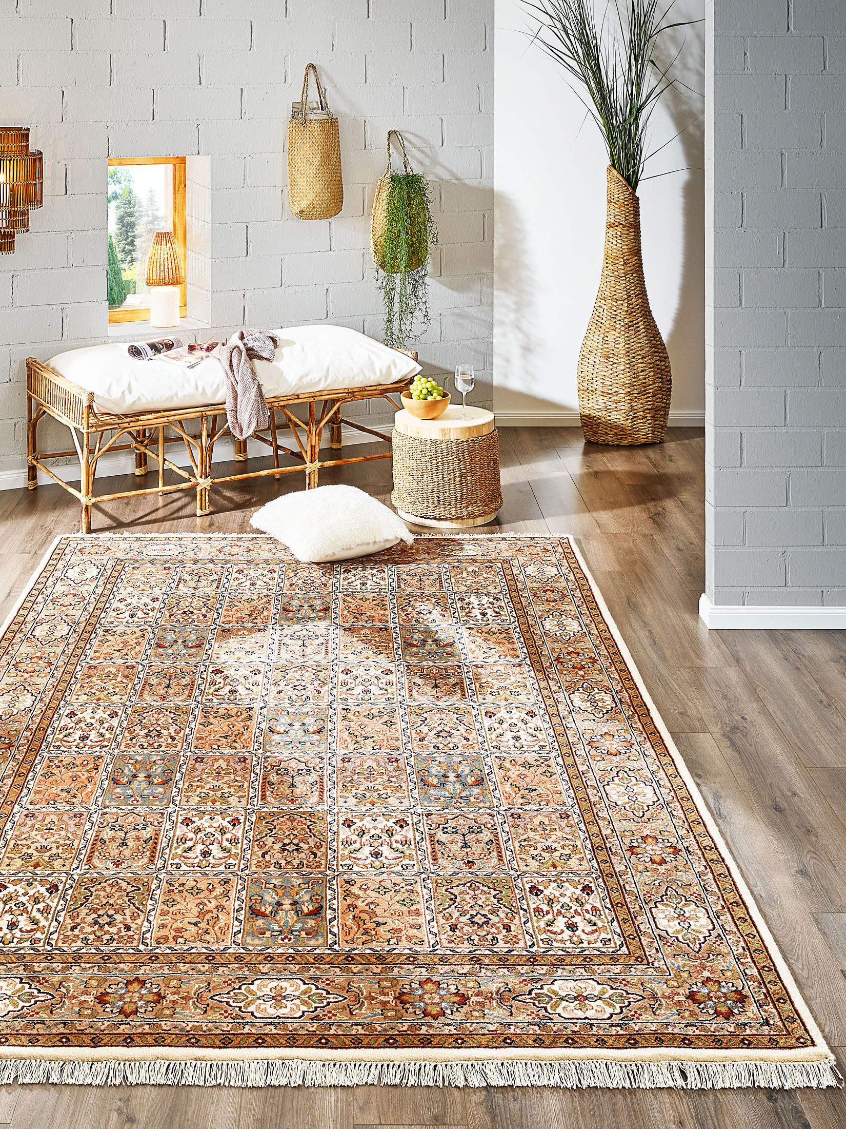 Jahidpur Bachtiar Orient-Teppich, Natur/Beige