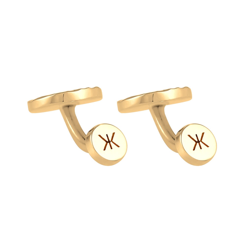 KUZZOI KUZZOI Boutons de Manchette Hommes Plaquette Ronde Martelée Robuste en Argent Ste bouchon de bouteille