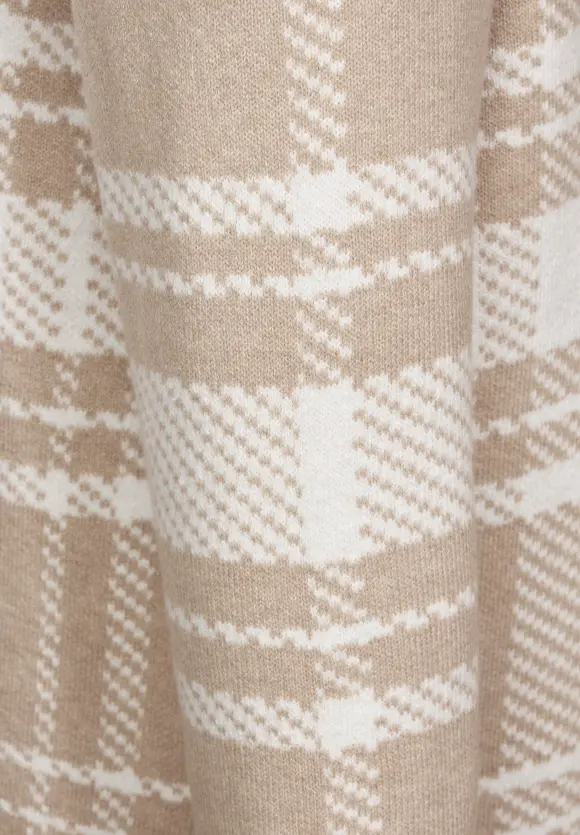CECIL Karierter Longcardigan