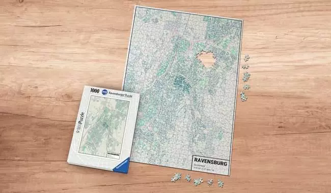 Ravensburger my MAPuzzle - 1000 Teile in Pappschachtel