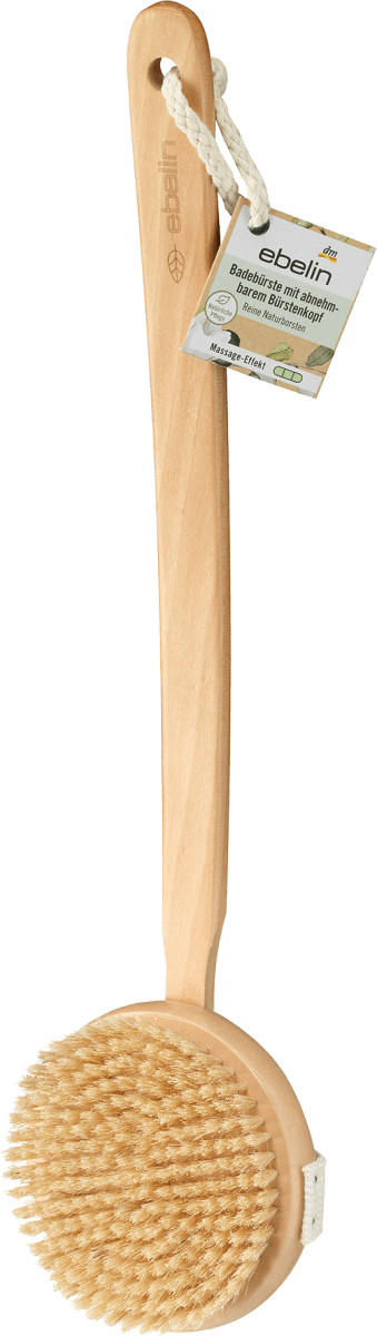 Badebürste mit abnehmbaren Bürstenkopf, 1 St