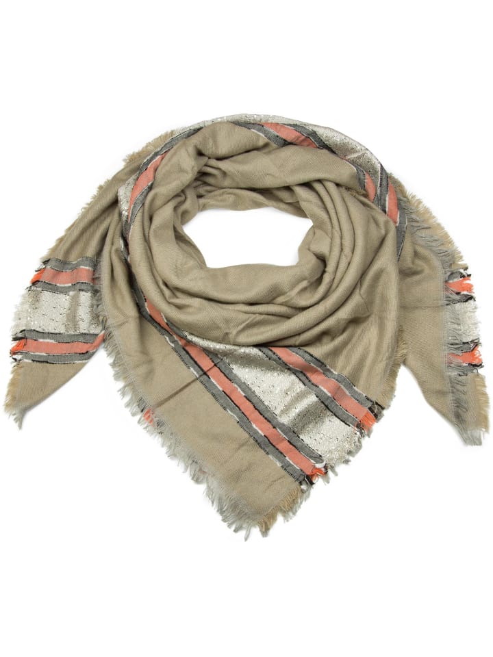 styleBREAKER Halstuch in Beige günstig kaufen onesize