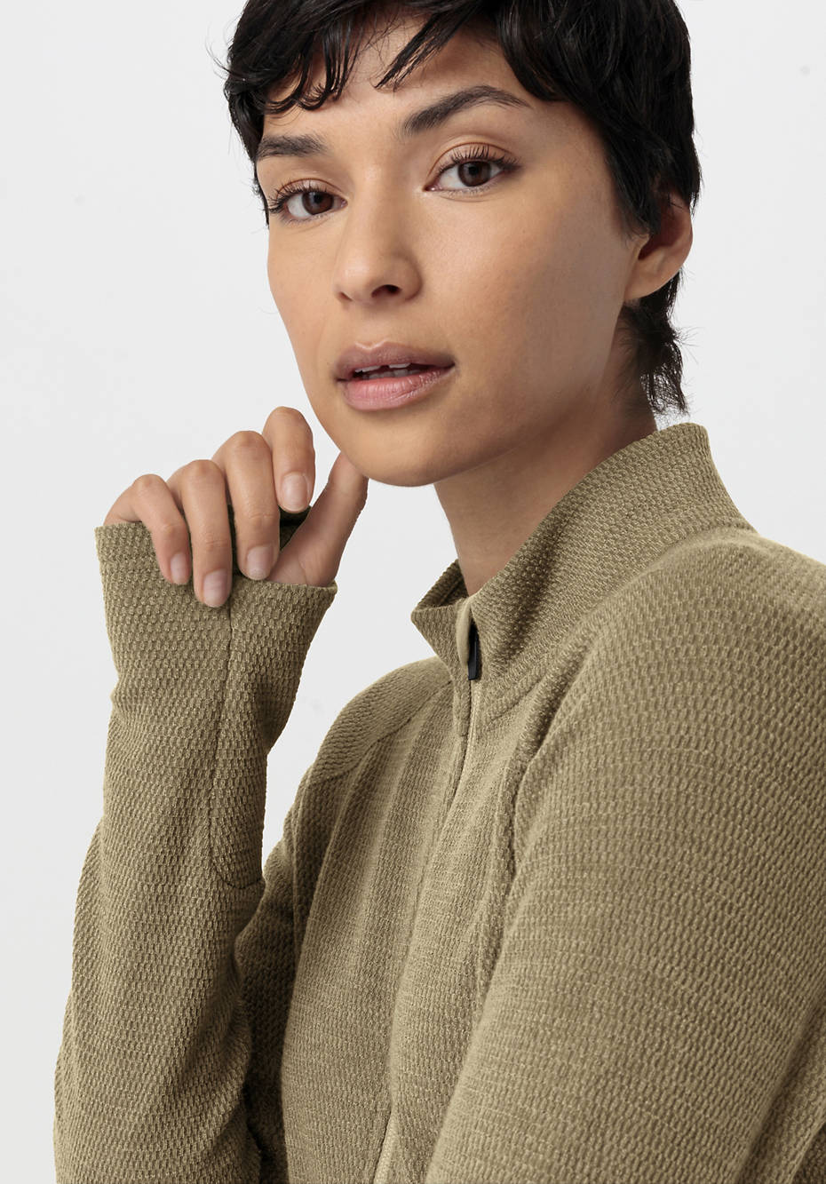 Performance Jacke aus Bio-Merinowolle mit Bio-Baumwolle