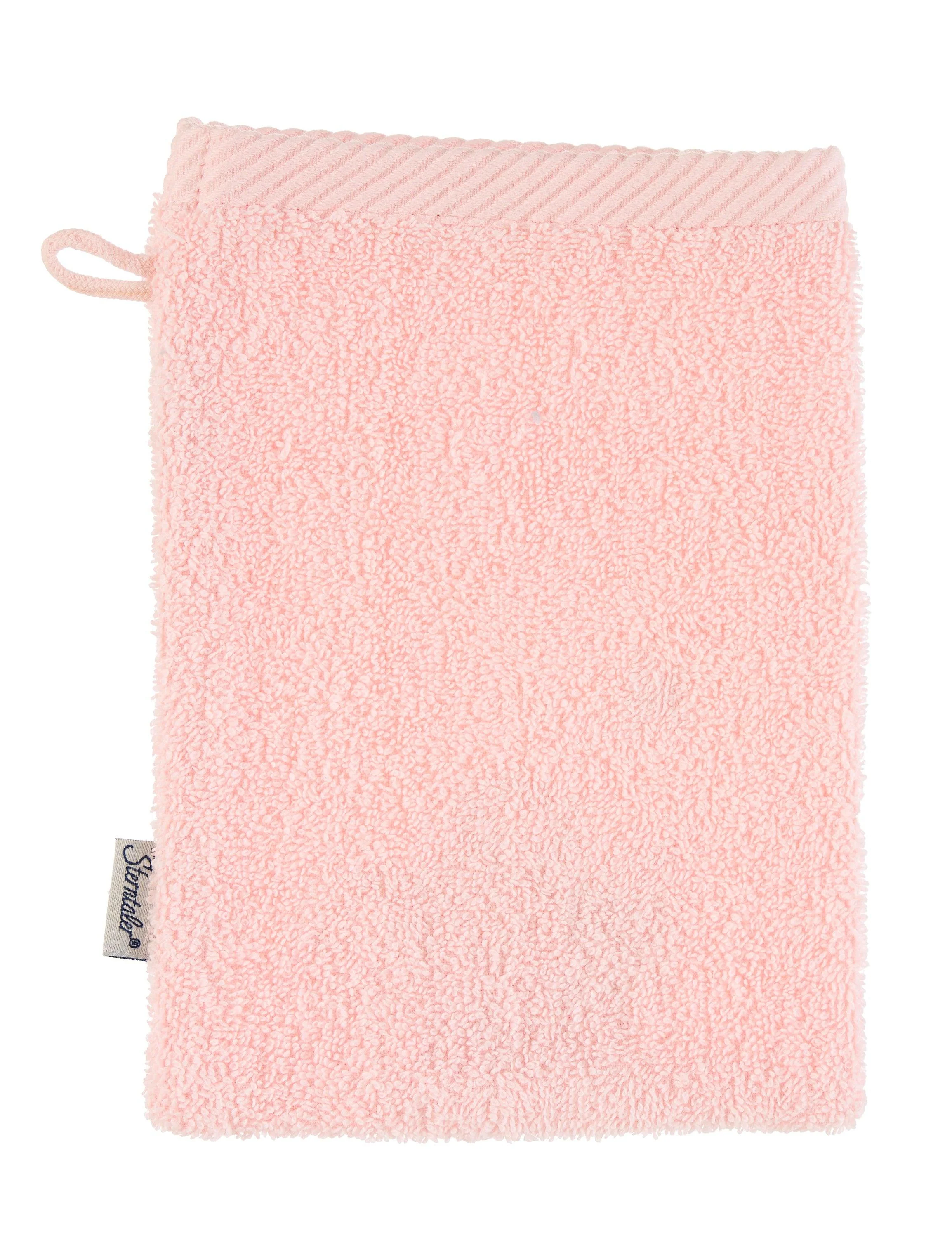 Waschhandschuh Maus Mabel in Zartrosa, 15x21cm