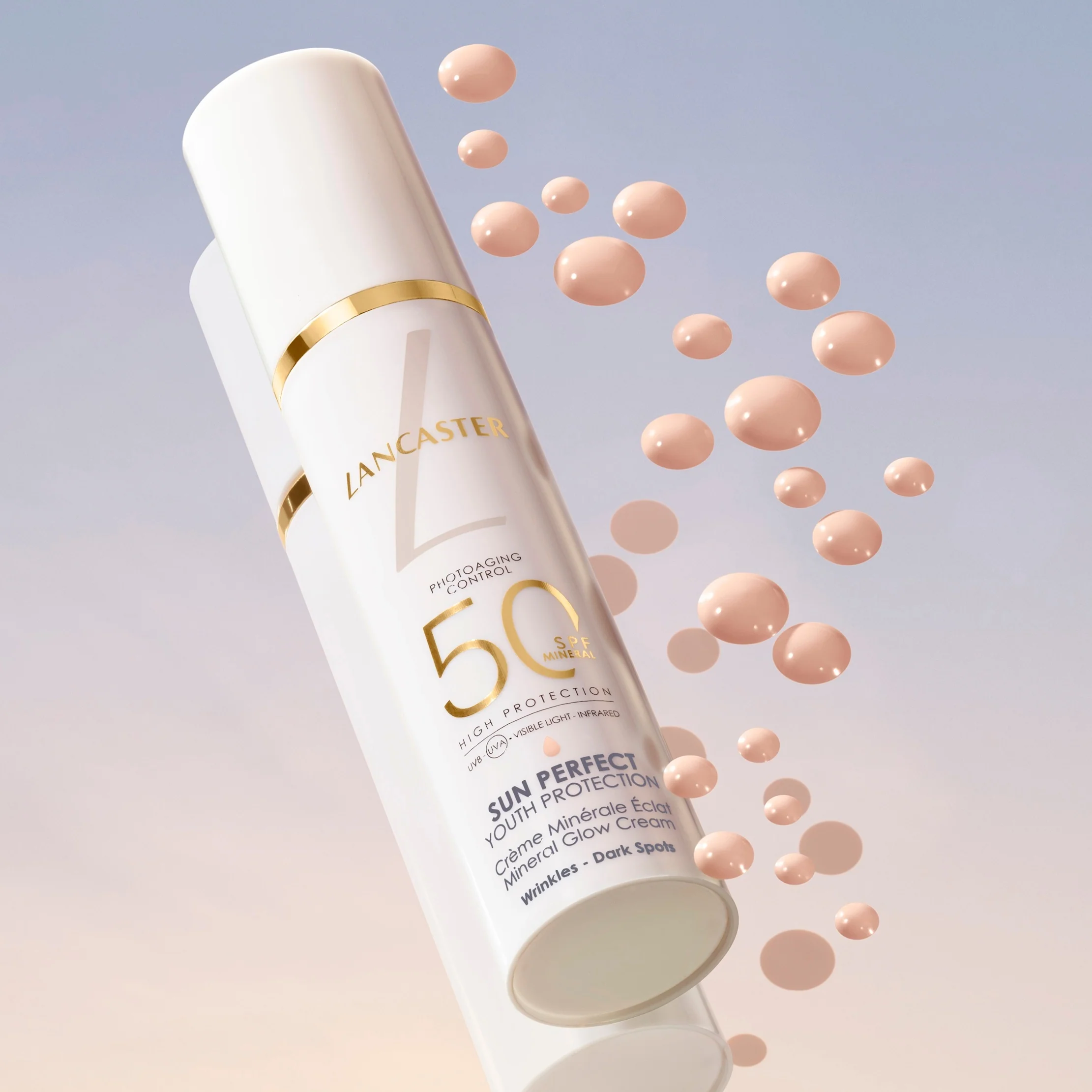 Cremă minerală Sun Perfect Glow SPF 50 - Cremă de protecție solară pentru față cu protecție ridicată.
