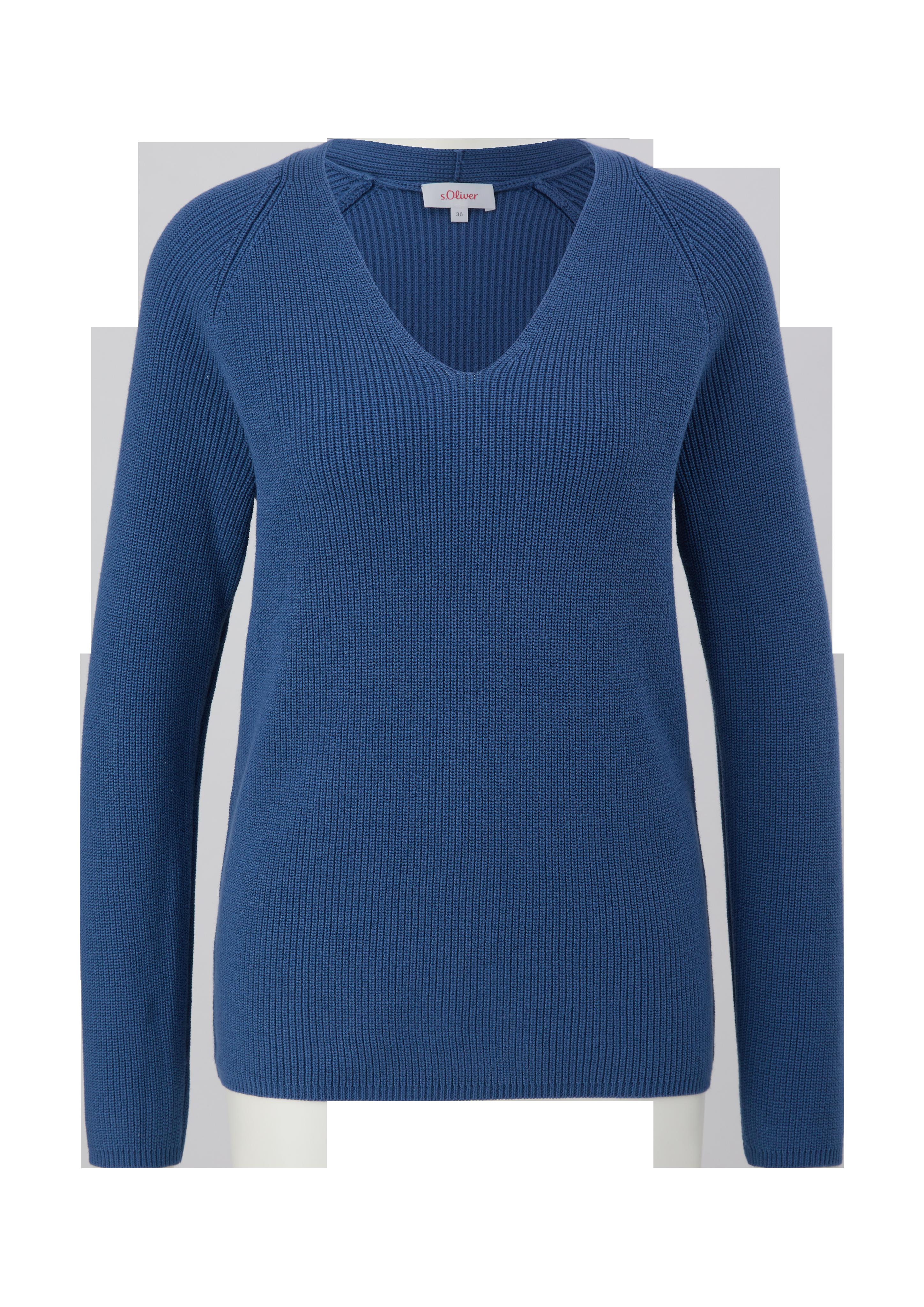 Strickpullover mit Rippstruktur  2134378-5722