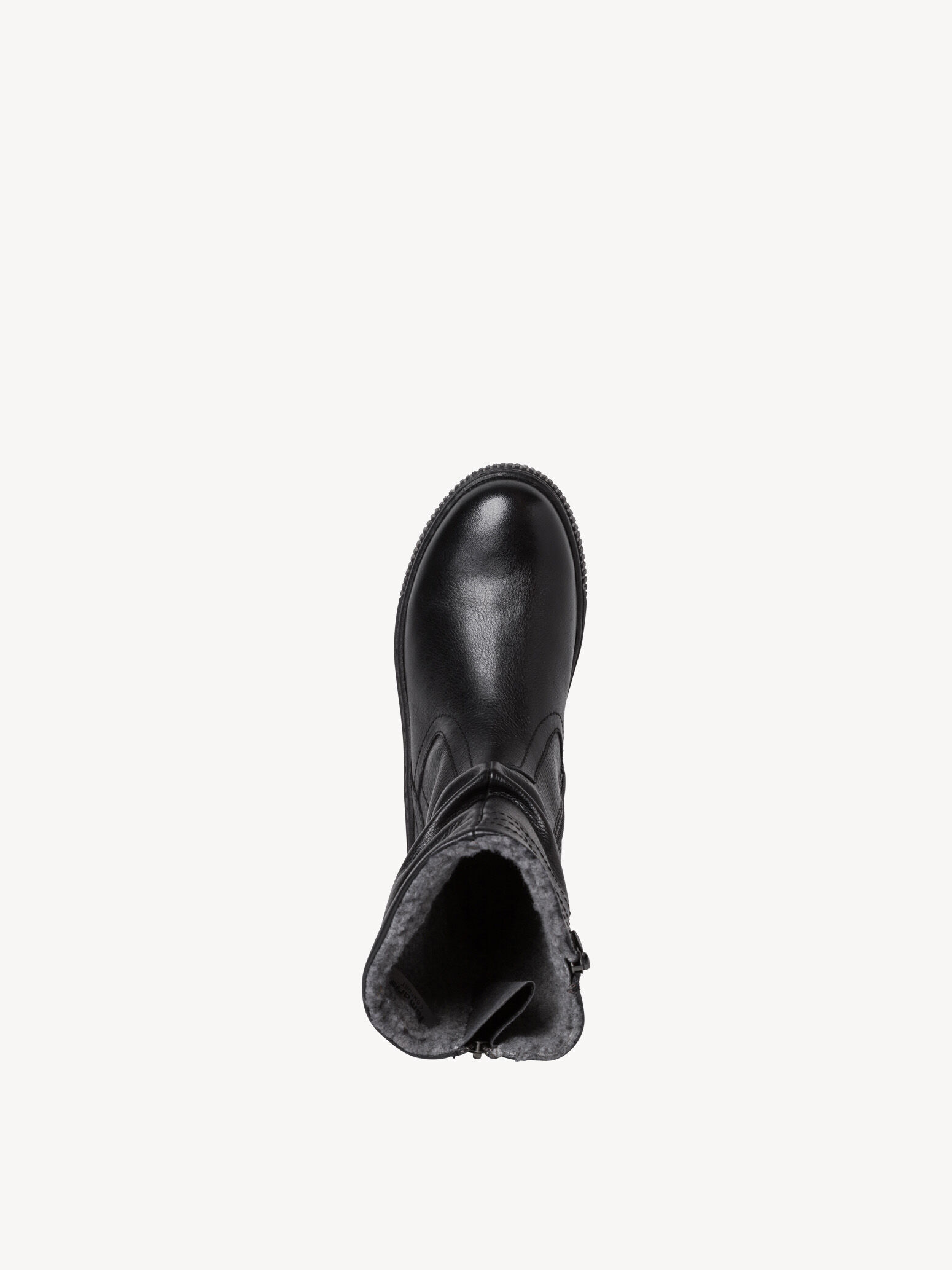 Bottine en cuir - noir