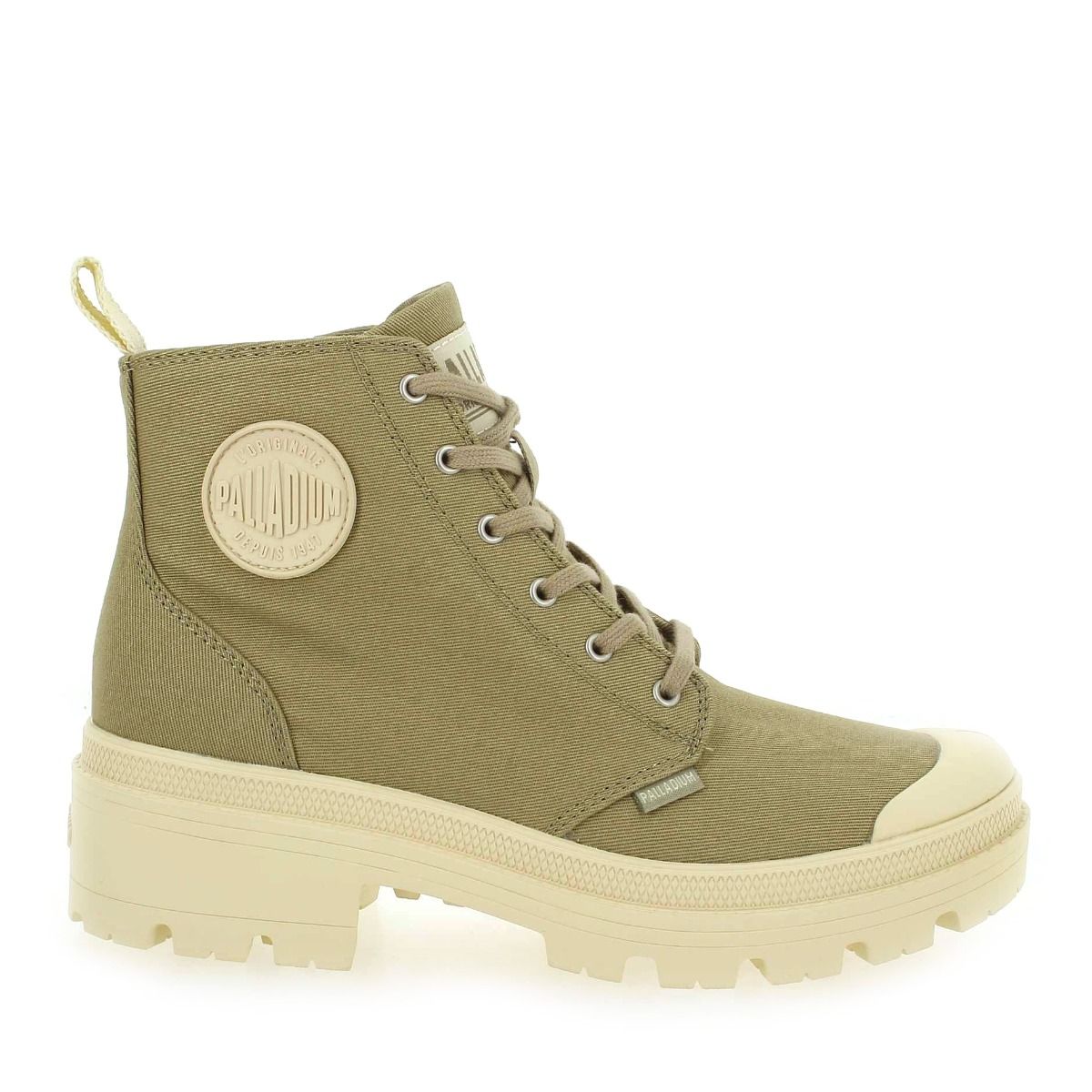 Palladium  PALABASE TWILL - Kaki clair