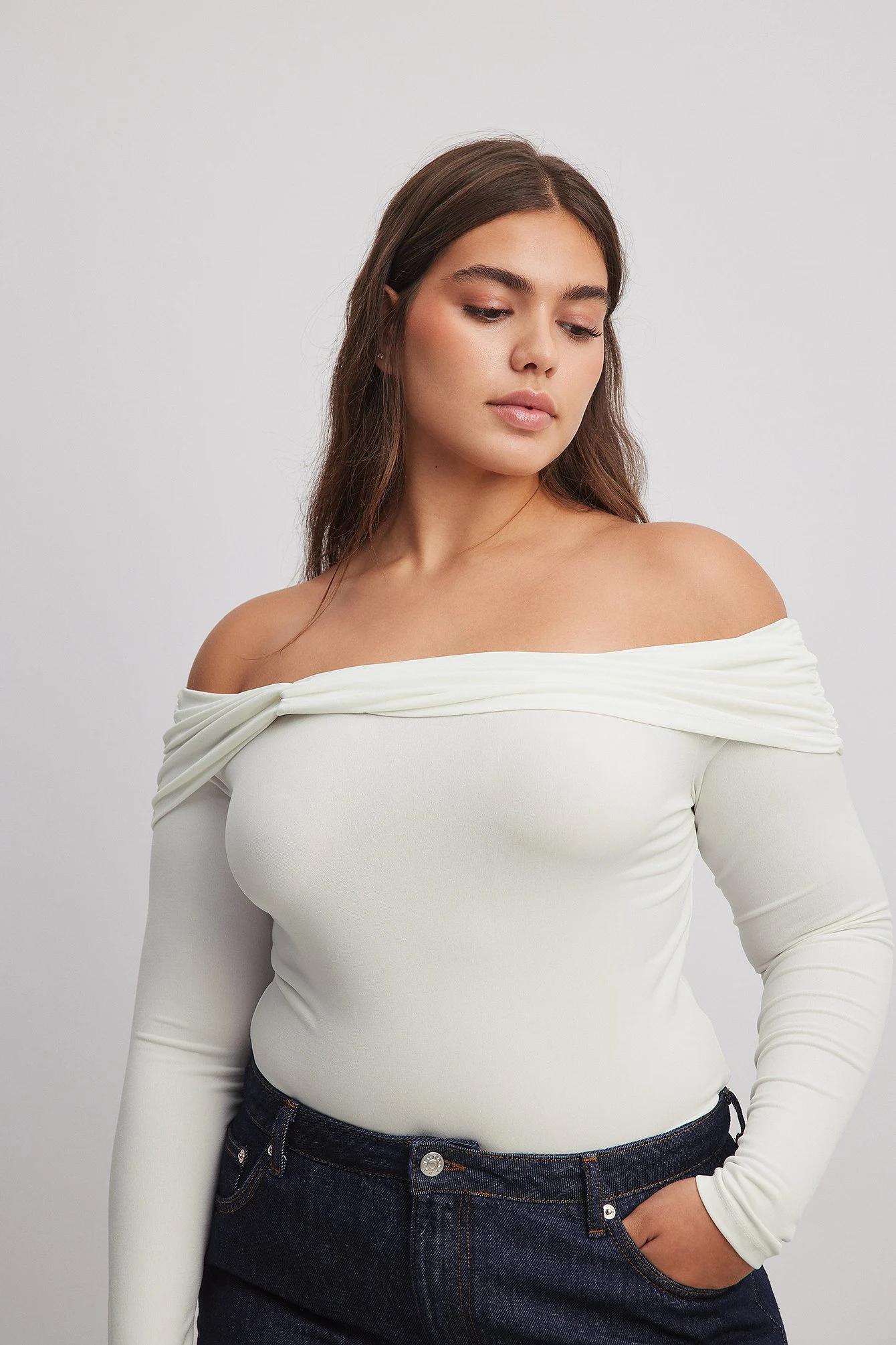 Schulterfreies Top