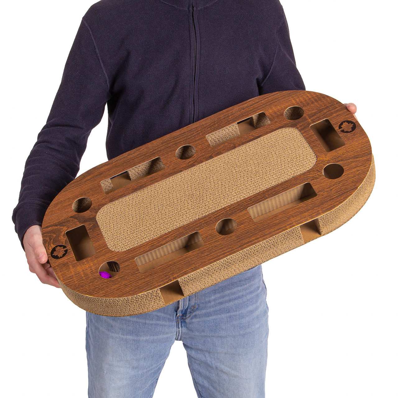 Canadian Cat Company Intelligenzspielzeug Canadian Cat Company Katzenspielplatz PlayPlate L braun