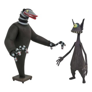 Nightmare before Christmas Actionfiguren Creature under the Stairs & Cyclops 18 cm (2)