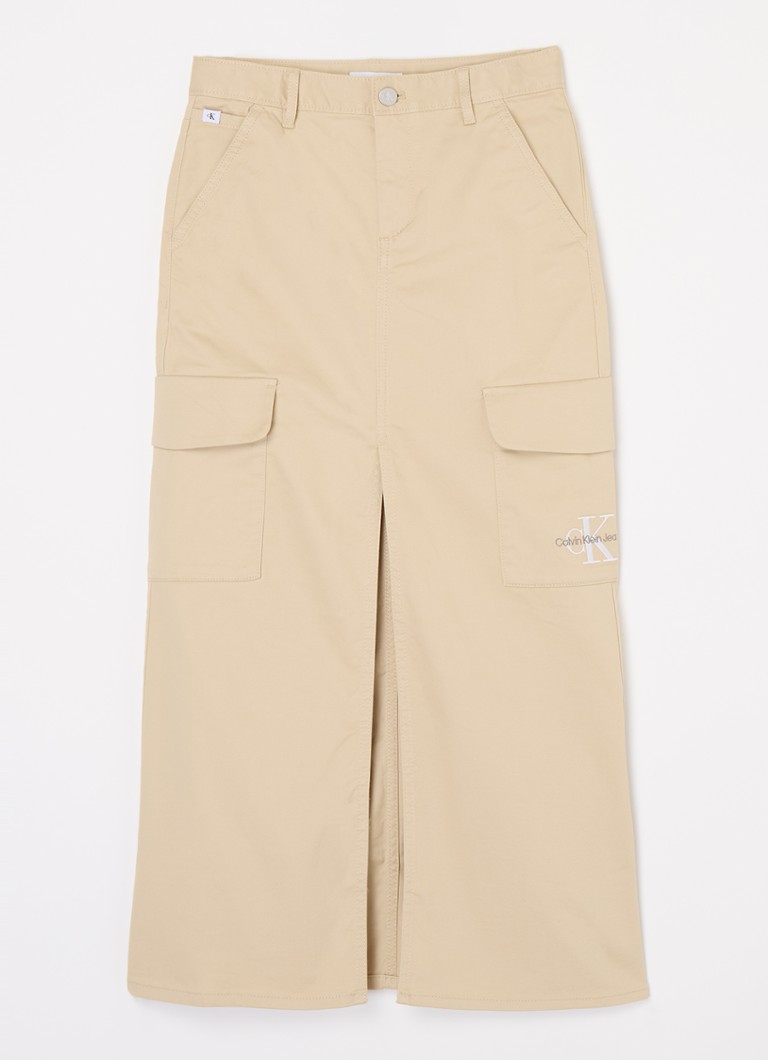 Calvin Klein midi skirt with patch pockets