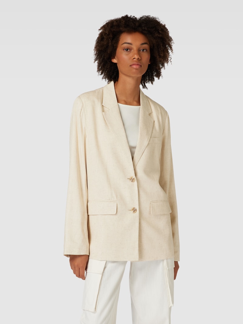 Blazer mit Pattentaschen Modell 'Josie' in beige