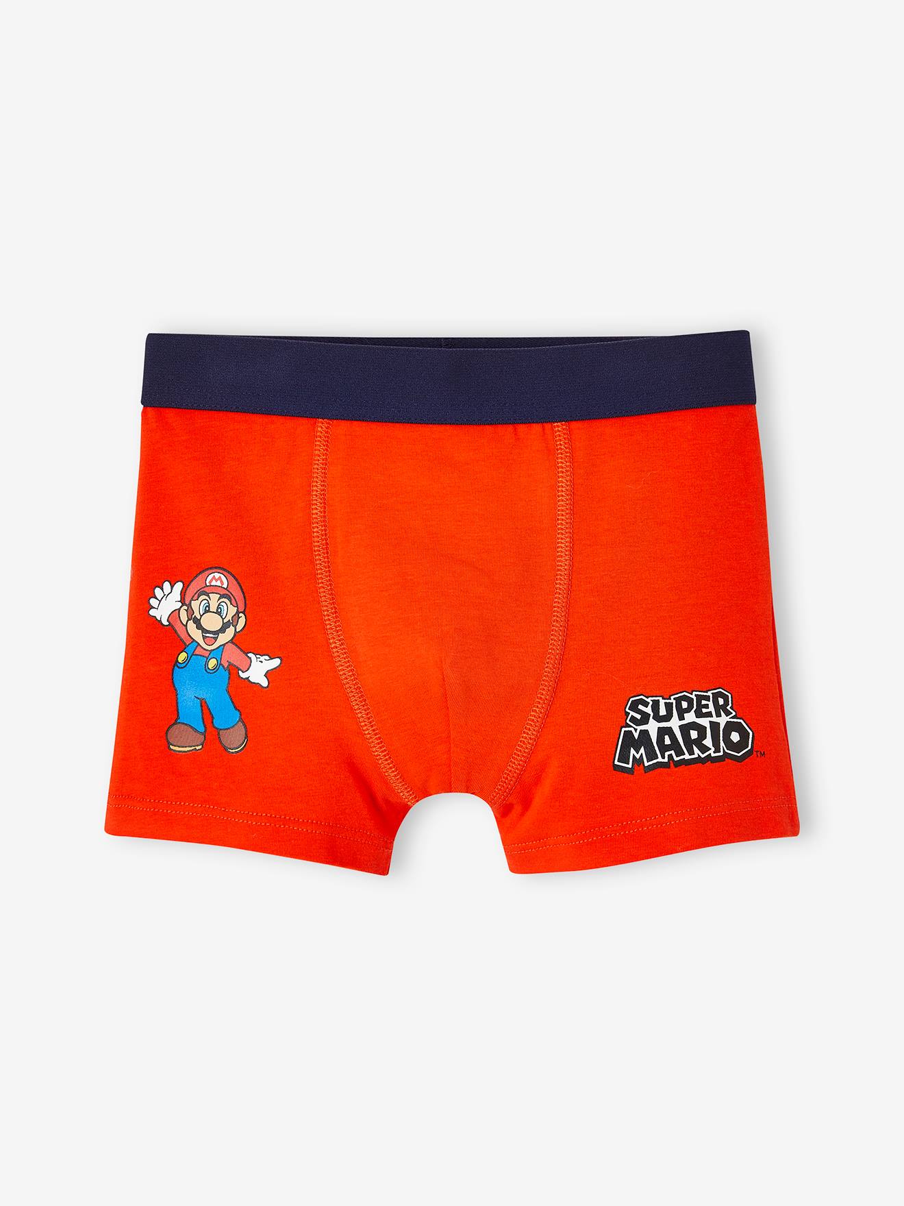 Super Mario 3er-Pack Jungen Boxershorts SUPER MARIO - terrakotta farbe
