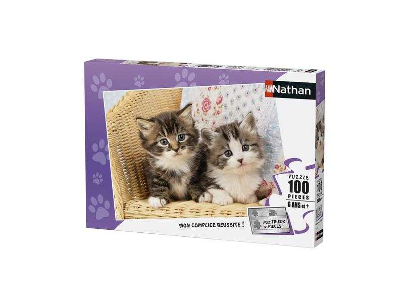 Puzzle 100 pièces Duo de chatons