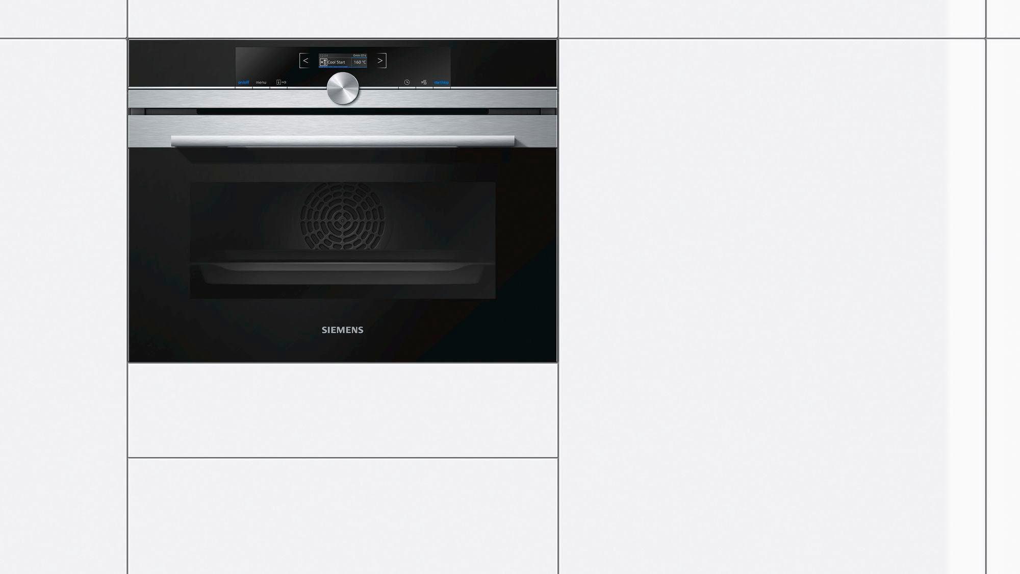 SIEMENS Pyrolyse Backofen CB674GBS3, mit Teleskopauszug nachrüstbar, Aqua-Reinigungsfunktion