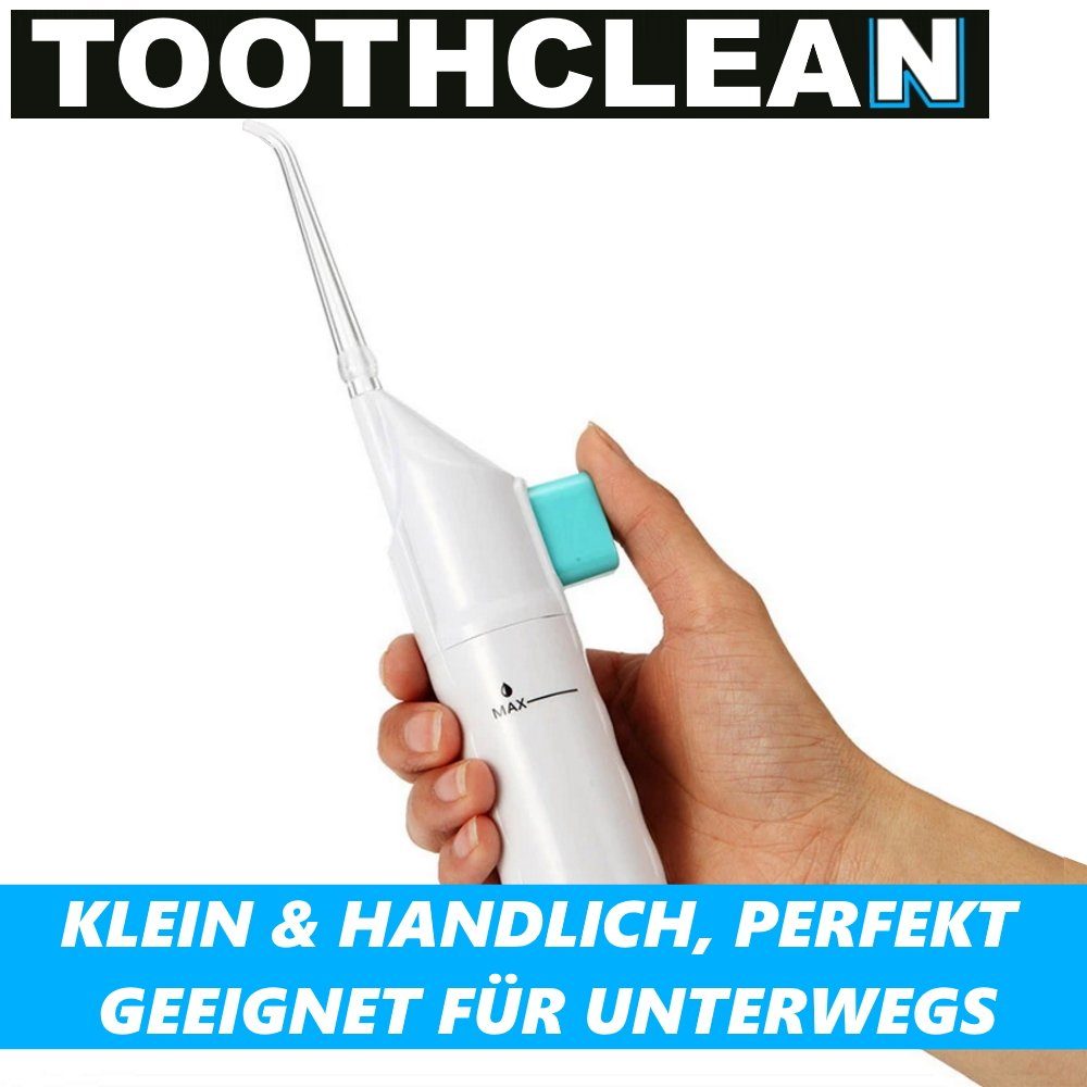MAVURA Munddusche TOOTHCLEAN Mobile Munddusche Tragbare Reise Munddusche, Sanfte Reinigung Camping Zahnbürste kabellos