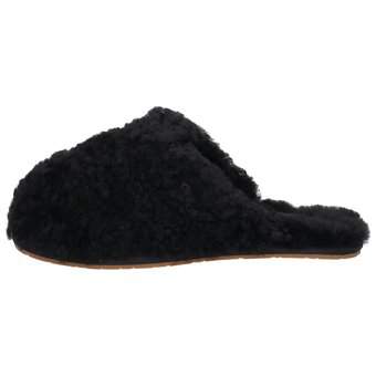 UGG Maxi Curly Slide Hausschuhe in schwarz