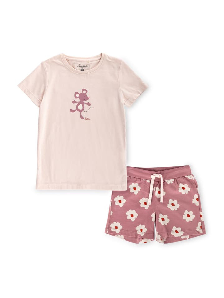 Sigikid Shorty Pyjama Kinder Schlafanzug in rosa günstig kaufen