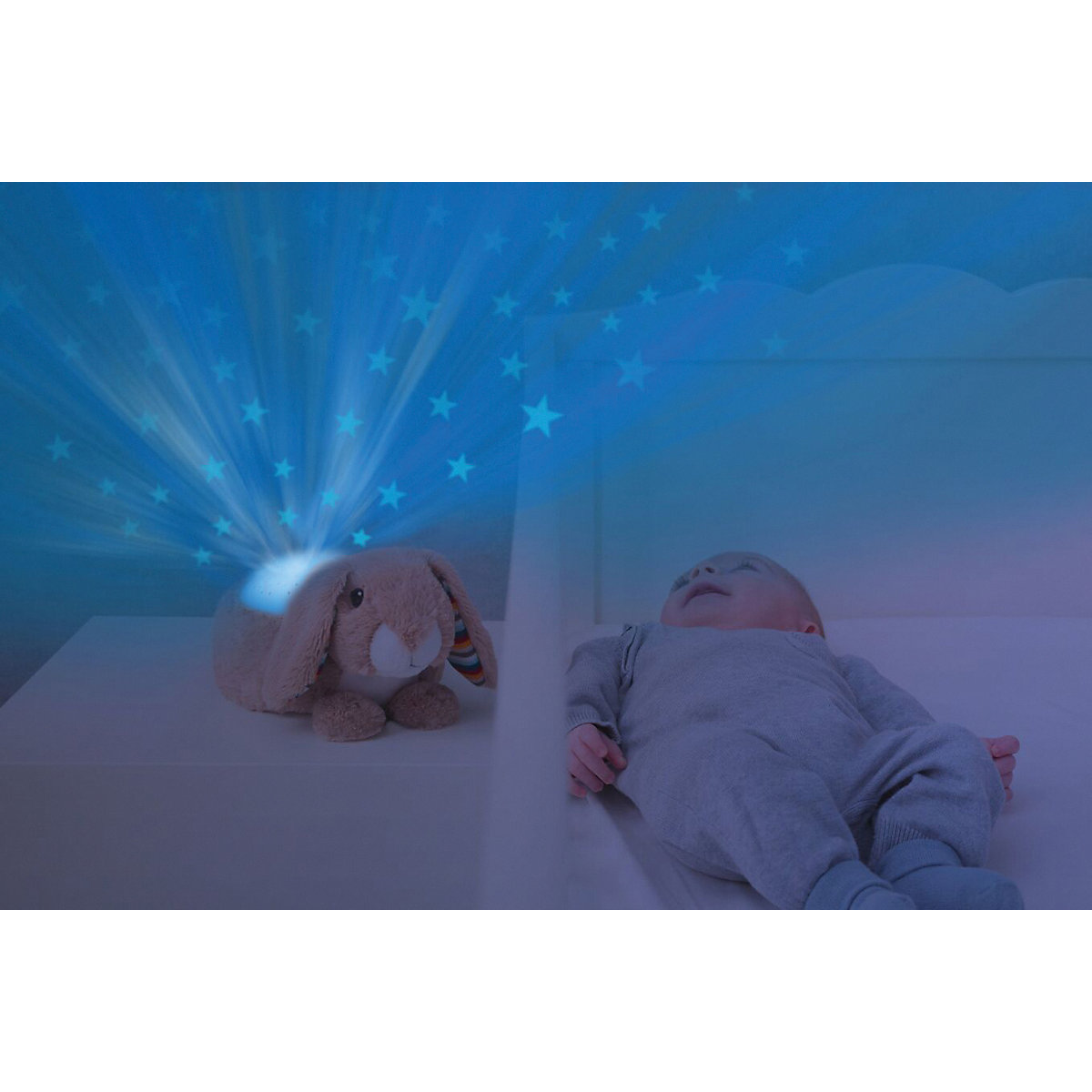 Sternenprojektor Hase Ruby mit beruhigenden Sounds