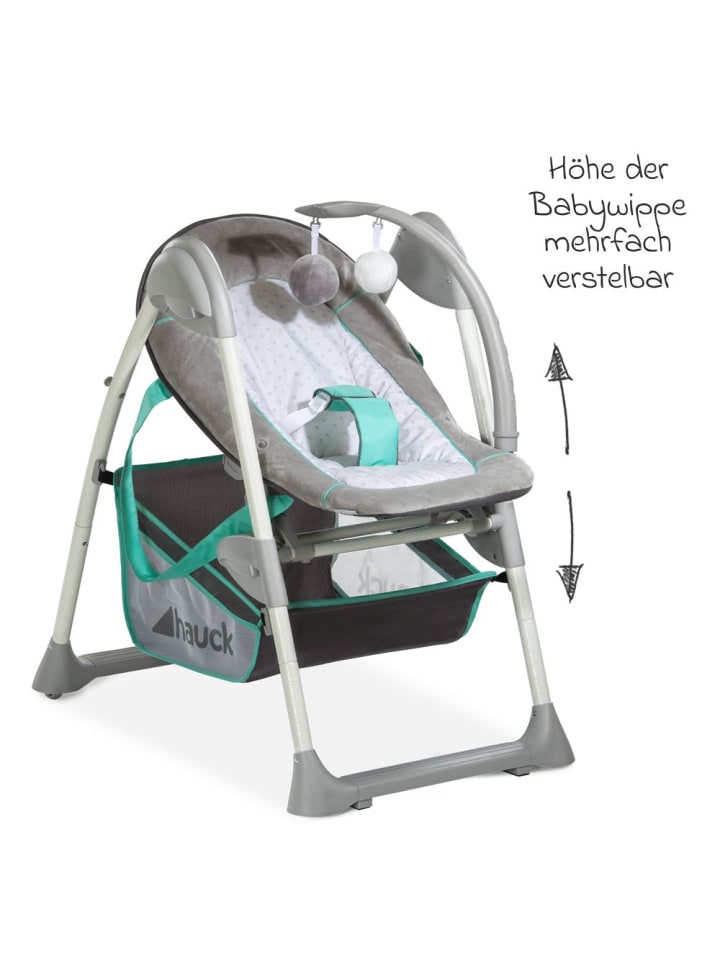 Hauck Hochstuhl & Babyliege Sit'n Relax - Hearts in grau,gruen günstig kaufen onesize