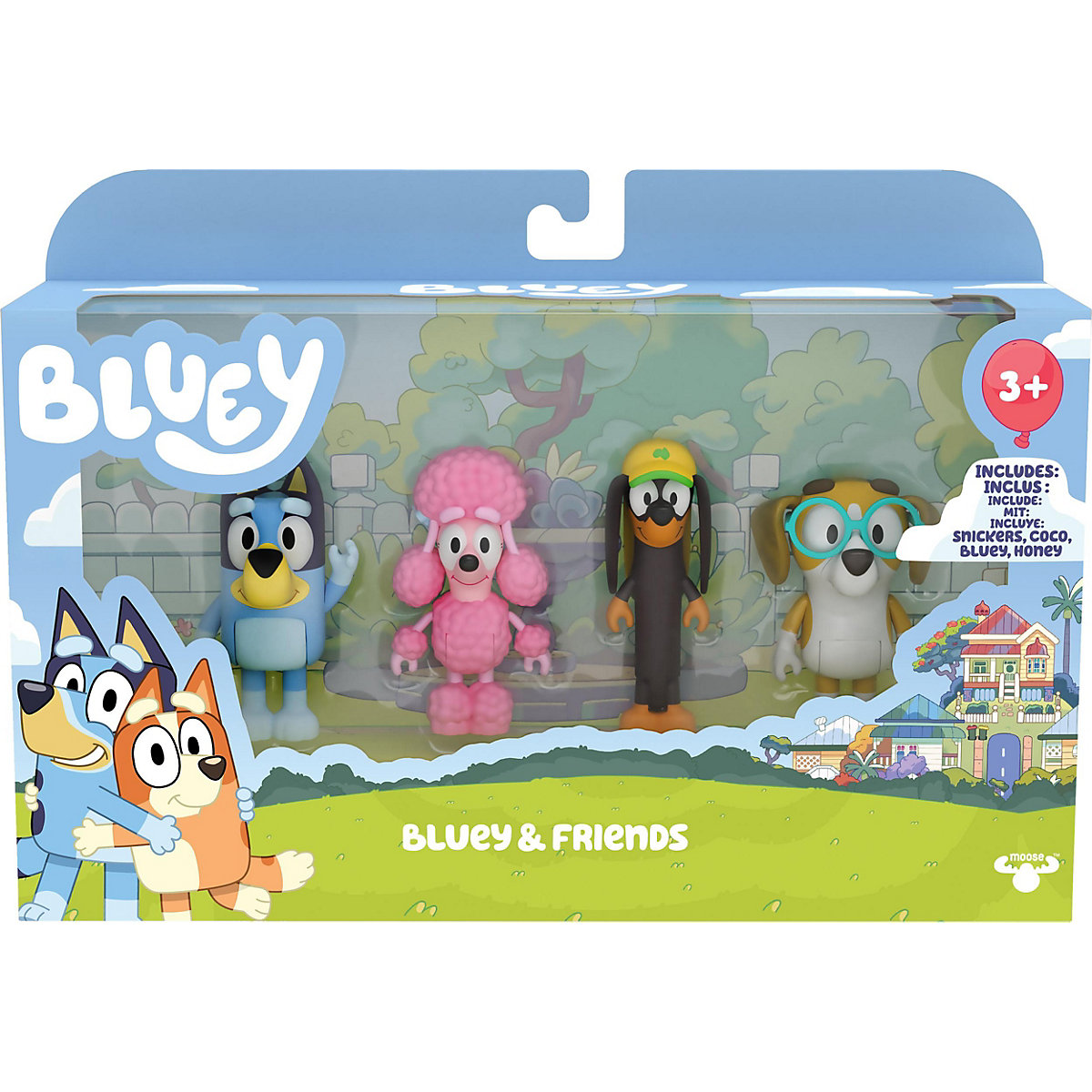 BLUEY Figuren 4er pack -Freunde