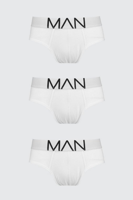 3er-Pack Boxershorts mit Man-Logo